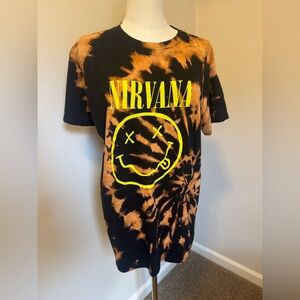 Nirvana bleach-dyed tee!
